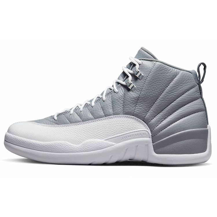 Air Jordan 12 Retro Stealth Men Sneakers Grey White Cool-Grey CT8013-015