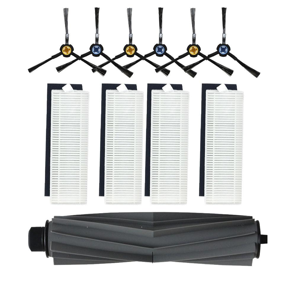 Боковая щетка Основная щетка Hepa-фильтр для робота-пылесоса chuwi ilife A7 A9S Запасные части для швабры Ткань Первичный пылевой фильтр