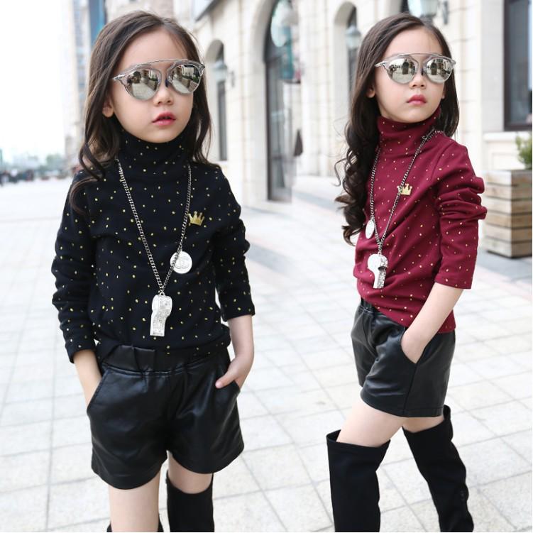 Yubaobei кожаные тёплые стильные шорты для девочек