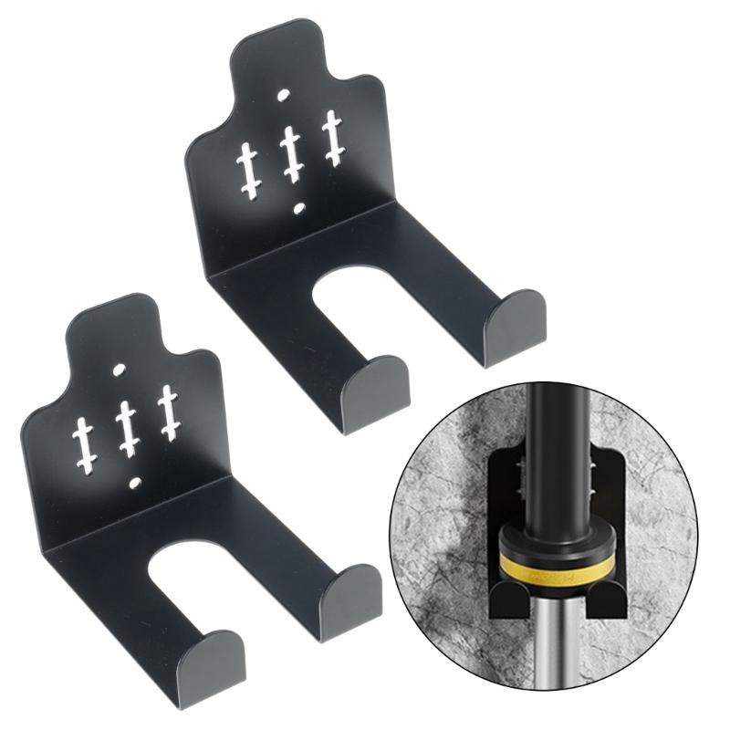 Настенное крепление для хранения штанг с покрытием для дома и спортзала, Органайзеры для экономии места для штанг для тяжелой атлетики