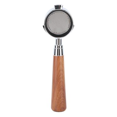 51 мм бездонный портафильтр из алюминиевого сплава с 3 ушками бездонный держатель фильтра портафильтр с деревянным