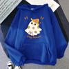 Not Too Spooky Very Demure Hoodies Cartoon Halloween Print Sweatshirt Ghost Print Top Men Women Clothes Long Sleeved Top