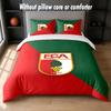 FC Augsburg FC Design Bed Bedding Set 1 Duvet Cover + 2 Pillowcases Soft Breathable Household Bed Linens