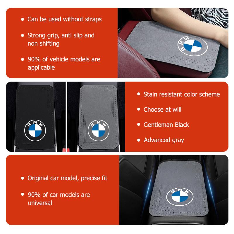 Universal Car Seat Protection Center Console Armrest Mat For BMW 1 3 5 7 Series M F01 F20 F10 F13 E52 E53 E60 E93 SLZPW1