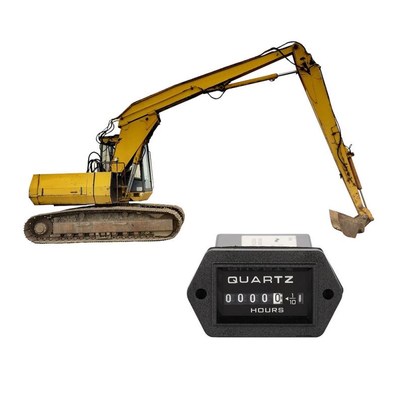 Генератор постоянного тока 12 В-36 В Механический герметичный счетчик моточасов Счетчик Моточасов для трактора Грузовика для лодок Грузовиков Тракторов Автомобилей