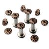 10sets M4 Plum Blossom Head Screw for Knife Handle Nail Modified 416 Stainless Steel Screws Knife Embryo Making Accessories