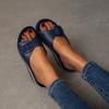 Women Slippers Summer Platform Wedge Sandals Women Outdoor Casual Beach Shoes Women Closed Toe Flat Slippers Plus Size 43