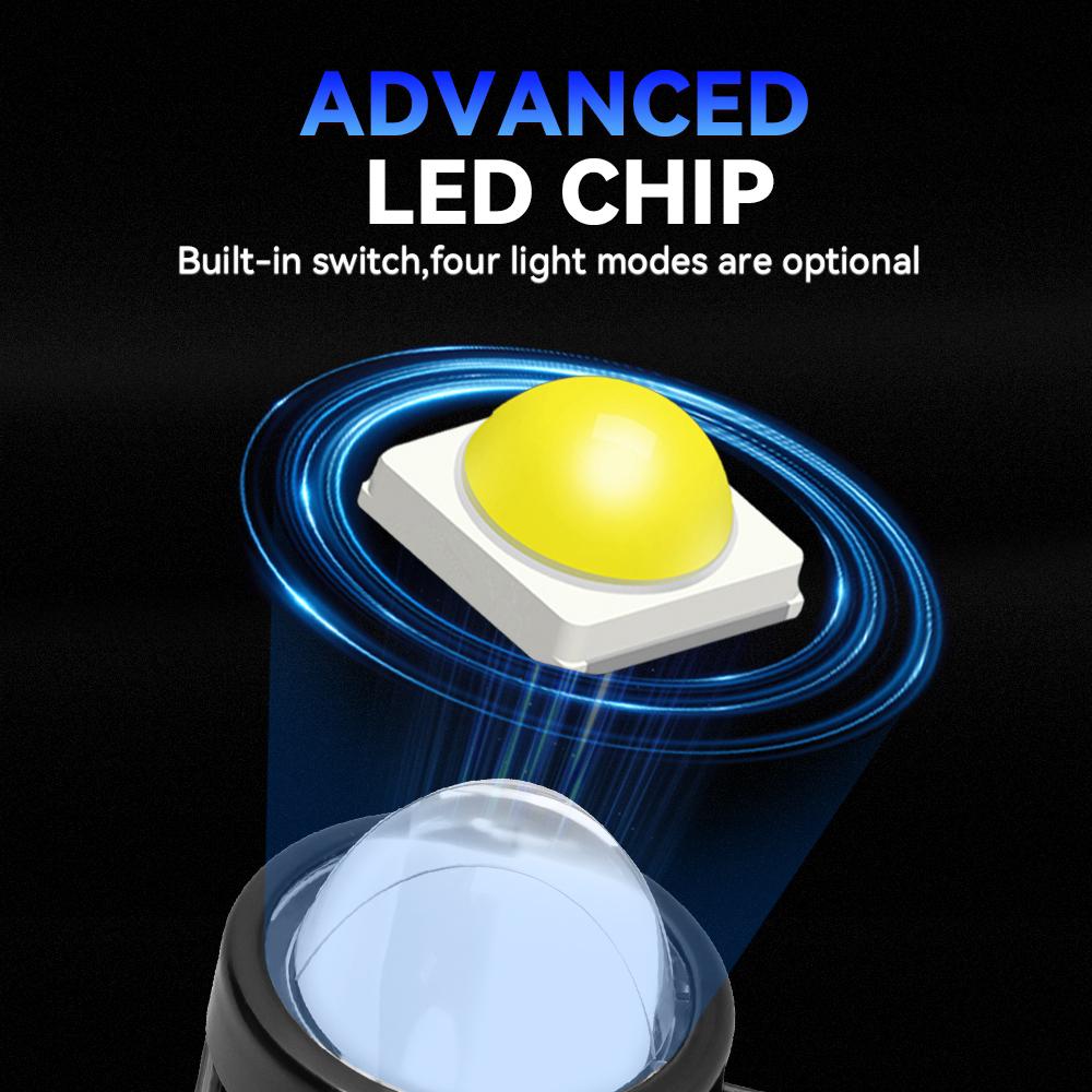 2 шт. светодиодные прожекторы для мотоцикла, универсальные мотопрожекторы, светодиодные фары для мотоцикла, вспомогательные 12 В, автомобильные лампы