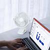 USB Rechargeable Table Fan Clip-on Type Portable Mini Desk Fan Hanging Clip Fan Night Light Air Cooler Outdoor Fans