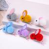 1 Pair Winter Plush Bunny Hairpins Hair Clips Vivid Color Creative Shape Adorable Sweet Hairpins Hair Accessory for Kids