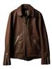VALLET Genuine Leather Single Rider Jacket VALLET01AN M Size Brown [Liugoo Leathers] (Valette) Men's