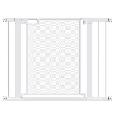 Pet Safety Gate, for Doorways, Staircases, Hallways, with Extensions Kit, 75-103cm - White