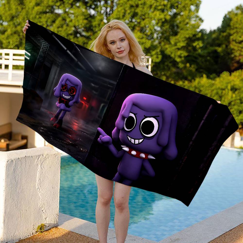 Hot Horror Game Dandys World Microfiber Beach Towel Absorbent Quick dry Soft Yoga Swimming Resort Mountain Climbing Towel
