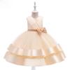 2024 Children's Sleeveless Tulle Princess Dress with Bow