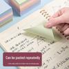 Блокноты с липкими заметками Morandi с сильной адгезией: Большие однотонные самоклеящиеся полоски для использования студентами