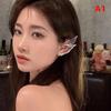 Elf Ear Hollow Ear Clips Earrings Simple Cool Elf Ear Outline Ear Cuff Alloy No Piercing Ear Clip All-Match Ear Hanging Jewelry