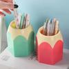 Милый держатель для ручек Kawaii, эстетическая ваза для цветов, полка для кистей для макияжа, школьный офис