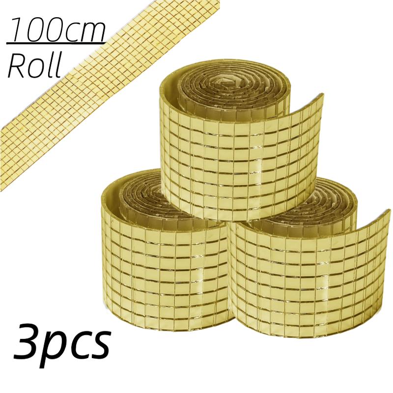 1/5 рулонов зеркальной мозаичной плитки самоклеящаяся блестящая крафтовая наклейка зеркальные стеклянные наклейки для диско-шара для DIY украшения для вечеринки набор ручной работы