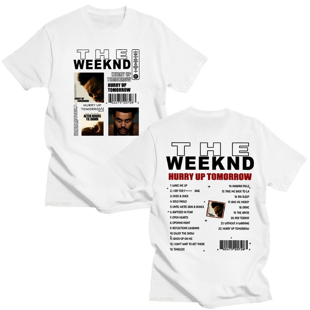 TheWeeknd Album Hurry Up Tomorrow Tshirts Vintage HURRY UP TOMORROW Unisex Funko Pop Clothing Cotton Y2K New Pattern Tshirt