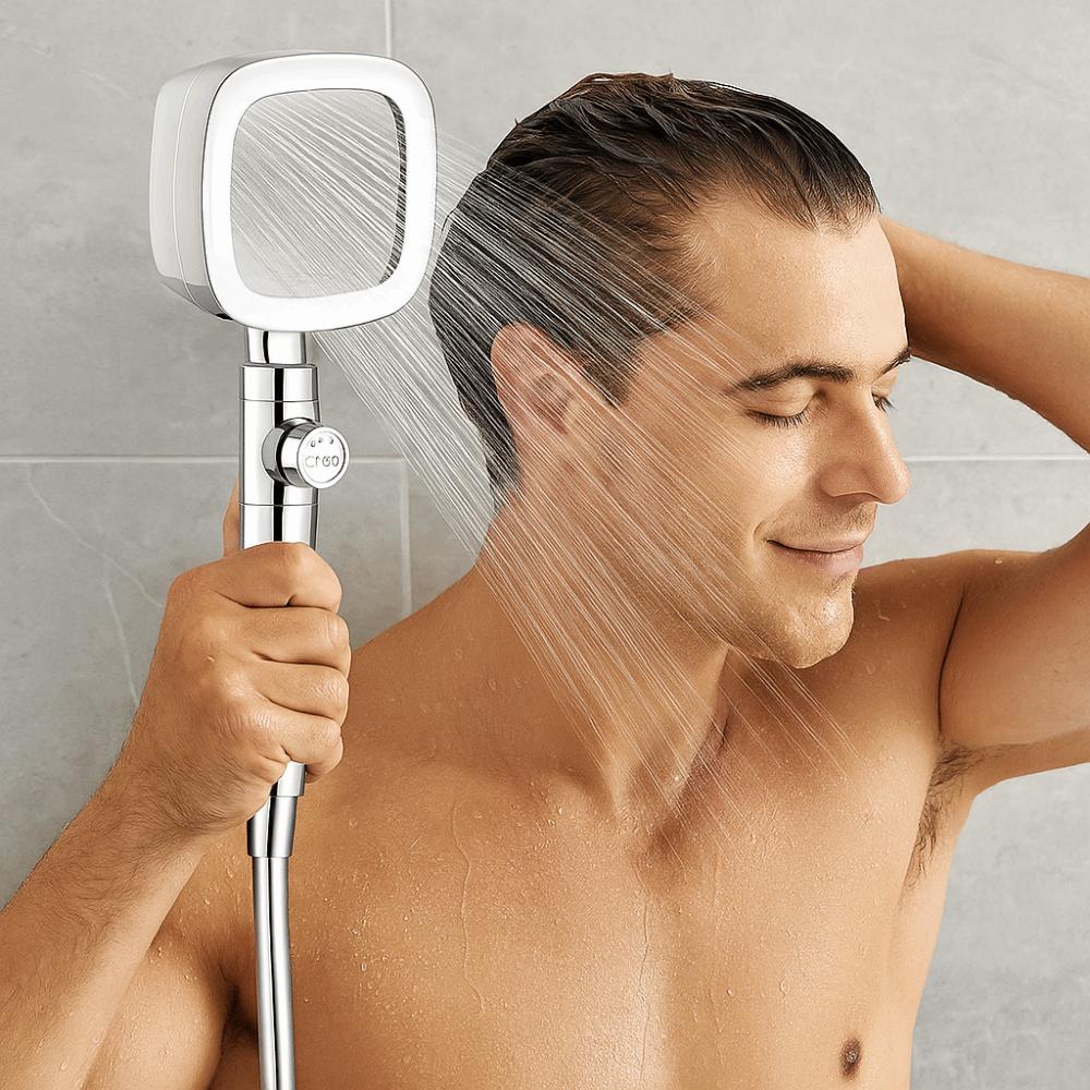 Простая установка Душевая лейка высокого давления 3 режима регулируемая душевая лейка Отель