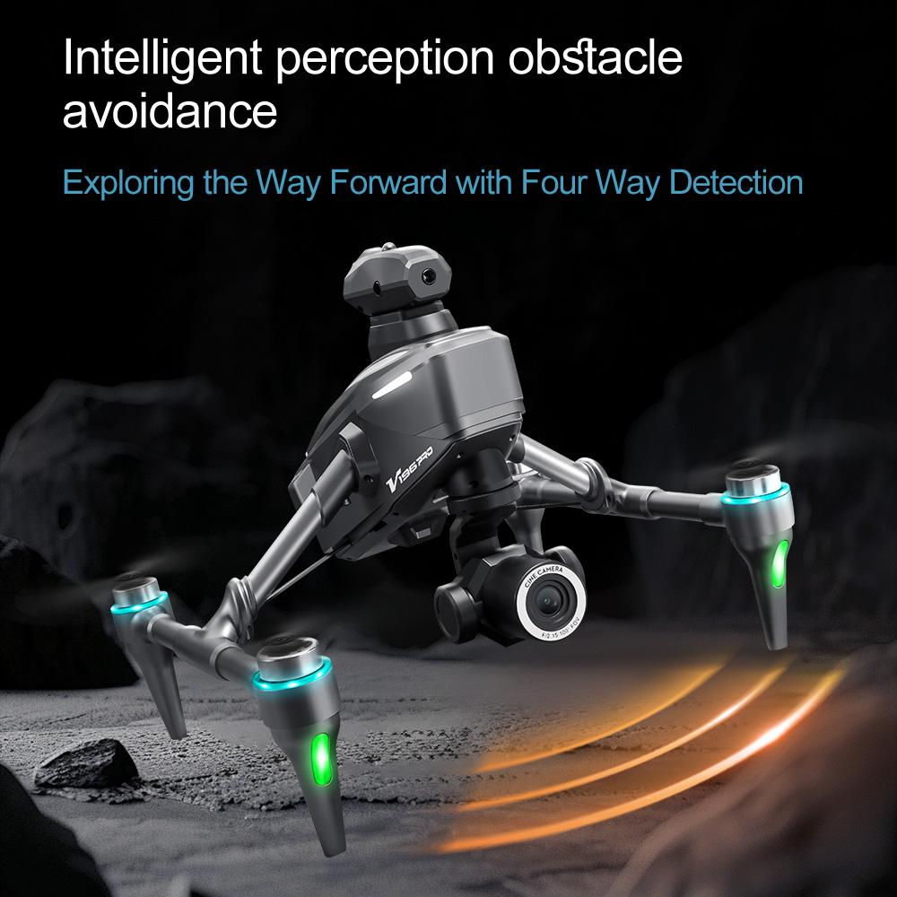 Дрон V196 Pro 8K HD с двойной камерой, оптическим потоком, обходом препятствий, для аэрофотосъемки, бесколлекторный двигатель, квадрокоптер на радиоуправлении, сплавные дроны