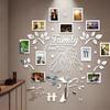 Wedding Couple Acrylic Family Photo Tree Wall Stickers for Living Room DIY Photo Frame Decal Art Tree Home Decorative 125x120cm
