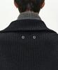 ADSB ANDERSSON BELL Double Layered Quarter Zip-Up Sweater (Black/Grey)