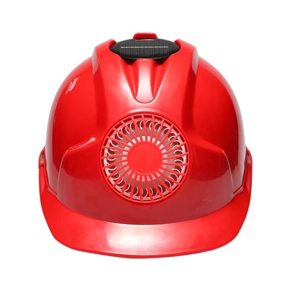 Adjustable Solar Power Fan Helmet Ventilation ABS Plastic Protective Cap Sunscreen with Cooling Fan Safety Hard Hat Industrial