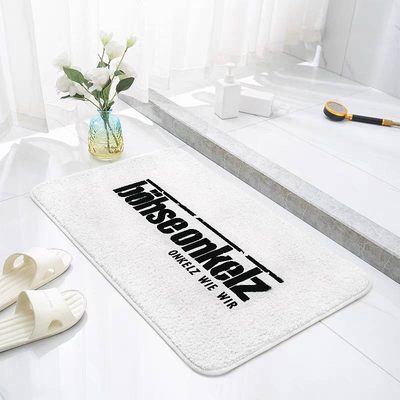 w-Bohses-Onkelzs-Logo Floor Mats Home Laundry Rug Carpet For Living Room Decor Lounge Area Anti-slip Foot Mat Entrance Doormat