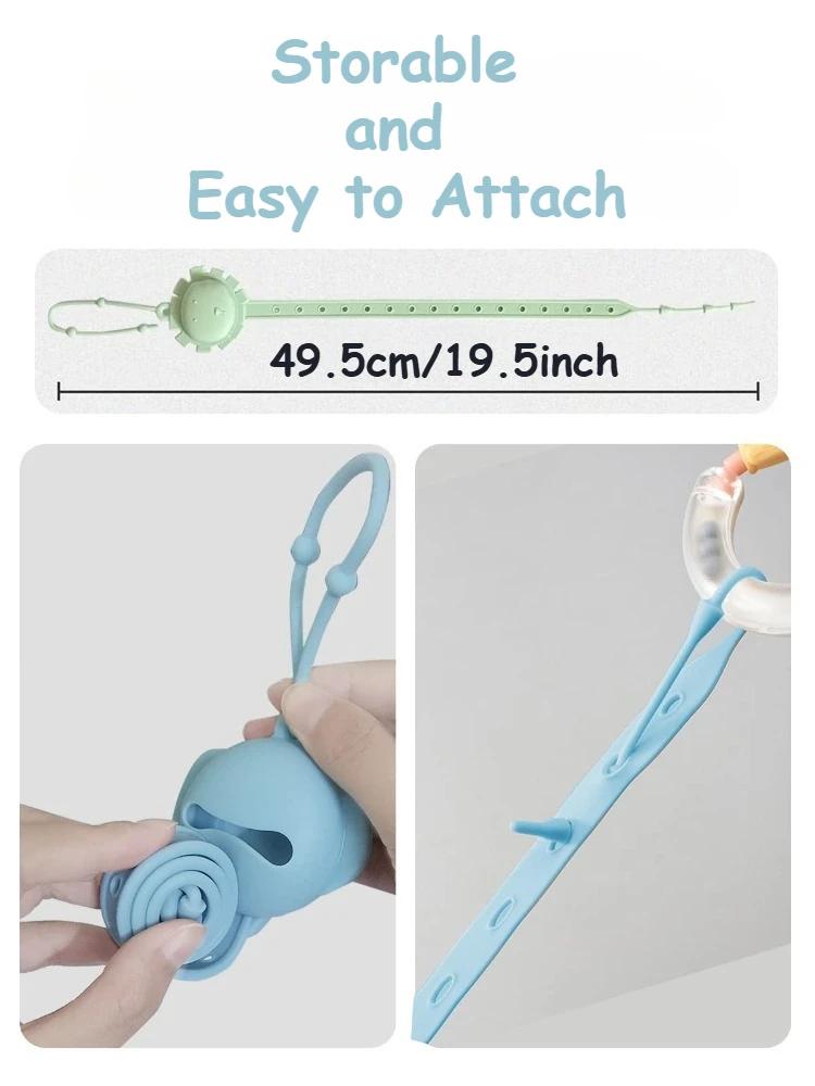 Игрушечные ремешки для малыша Силиконовый набор Клипса для пустышки для автокресла Игрушка Бутылочка Прорезыватель Стульчик для кормления Коляска Клипсы для игрушек для малышей Кроватки