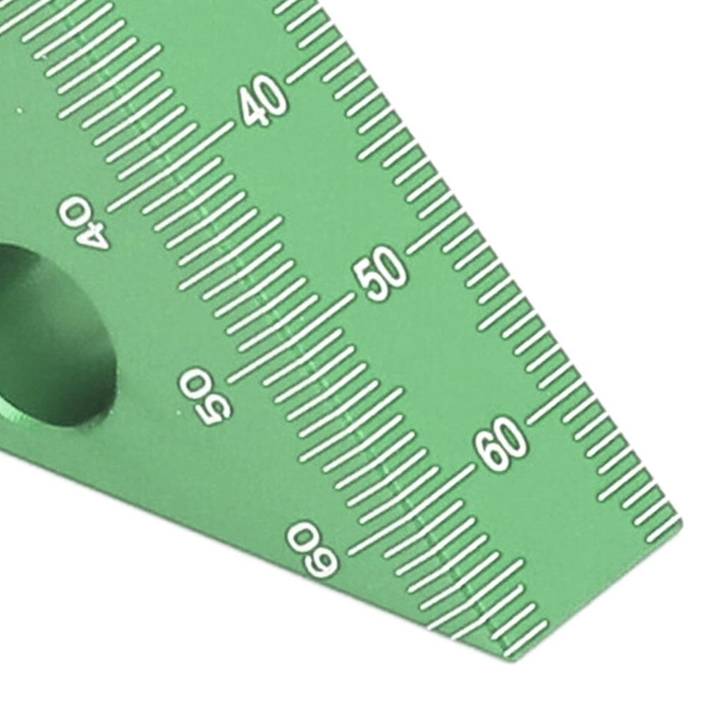 Thick Aluminum Alloy Right Angle Measure Ruler Red High-Precision Triangle Ruler Layout Measuring