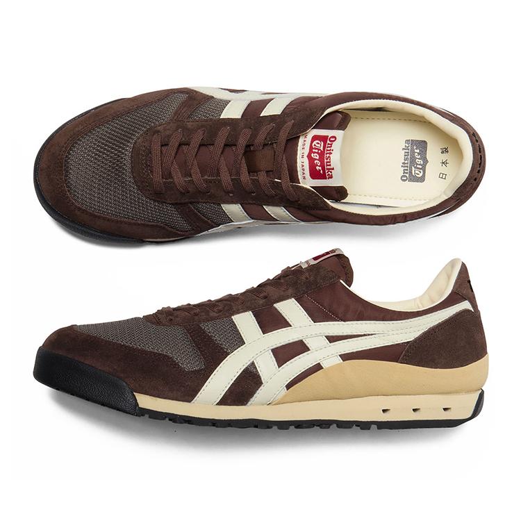 ONITSUKA TIGER Ультра 81 Износостойкие Низкие Повседневные Кроссовки Унисекс Коричневые 1183B536-201