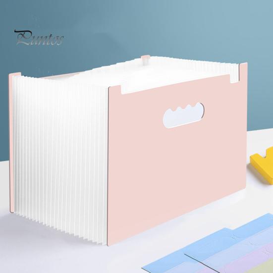 Папка-аккордеон с 25 карманами, водонепроницаемый расширяемый органайзер для документов с цветными этикетками, вертикальный органайзер для хранения документов для домашнего офиса