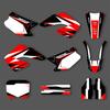 PowerZone Full Graphics Background Decals Stickers Kit For HONDA CR125 250 2000 2001 CR250 125cc  Motorcycle 05