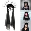 Gothic Rose Crown Headband for Festival Costume Hairband LolitaStyle Role Play Party Props Women Punk Headwear