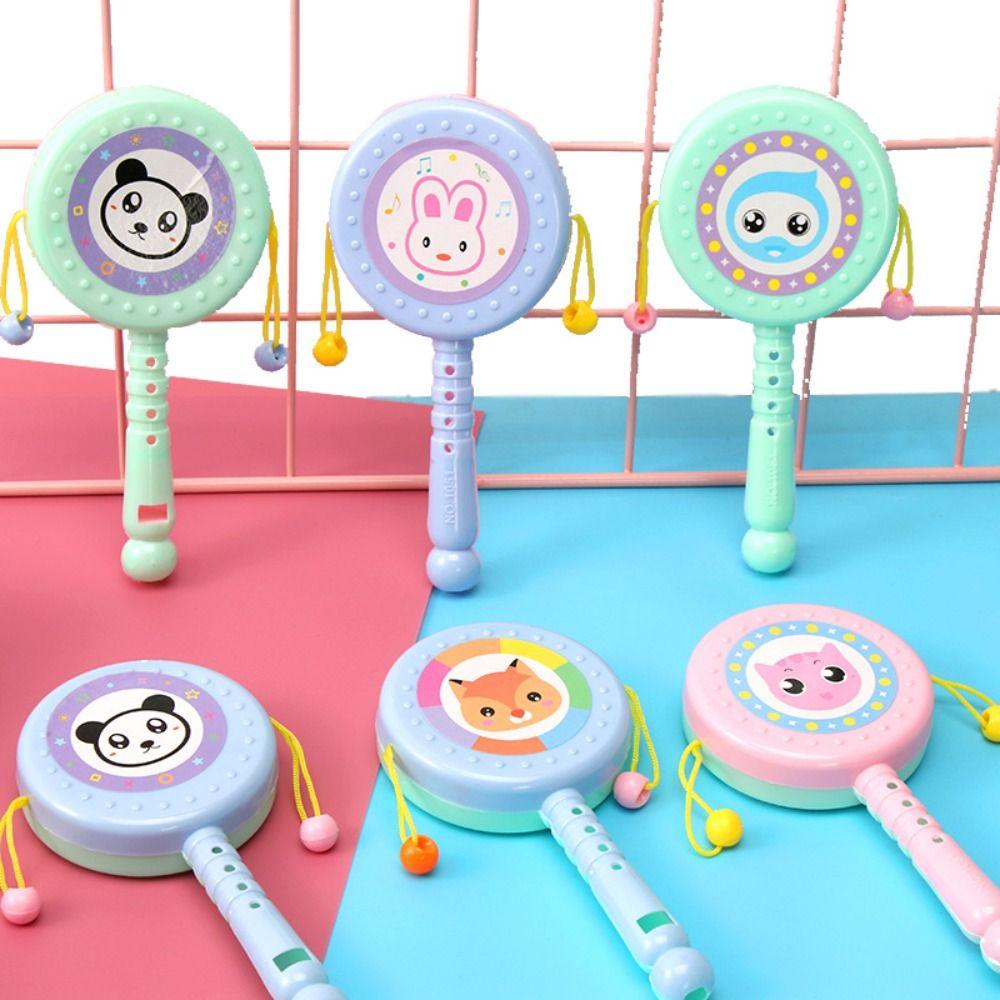 Kids Musical Toy Kid Rattle Drum Musical Cartoon Rattle Rattle Music Toys Musical Instruments Toys