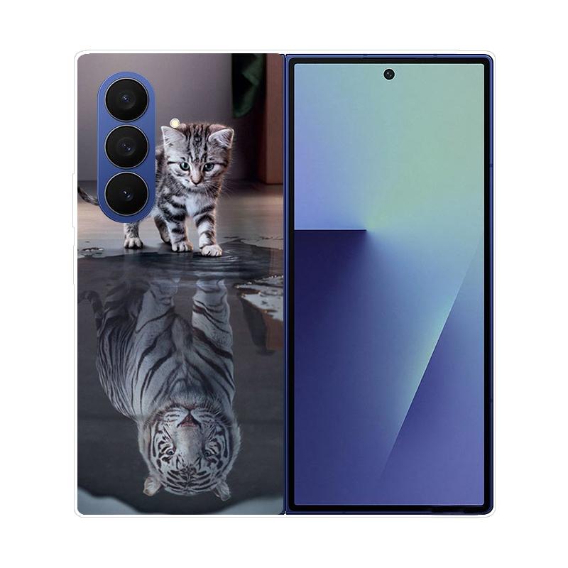 Для Samsung Galaxy Z Fold 7 Fold7 Чехол Роскошный Складной Ударопрочный Защитный Funda для Samsung Galaxy Z Fold 7 Жесткая Задняя Крышка из Поликарбоната