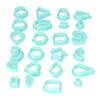 24pcs Green Clay Earring Cutters Various Shapes Boho Clay Cutters  Earrings Making