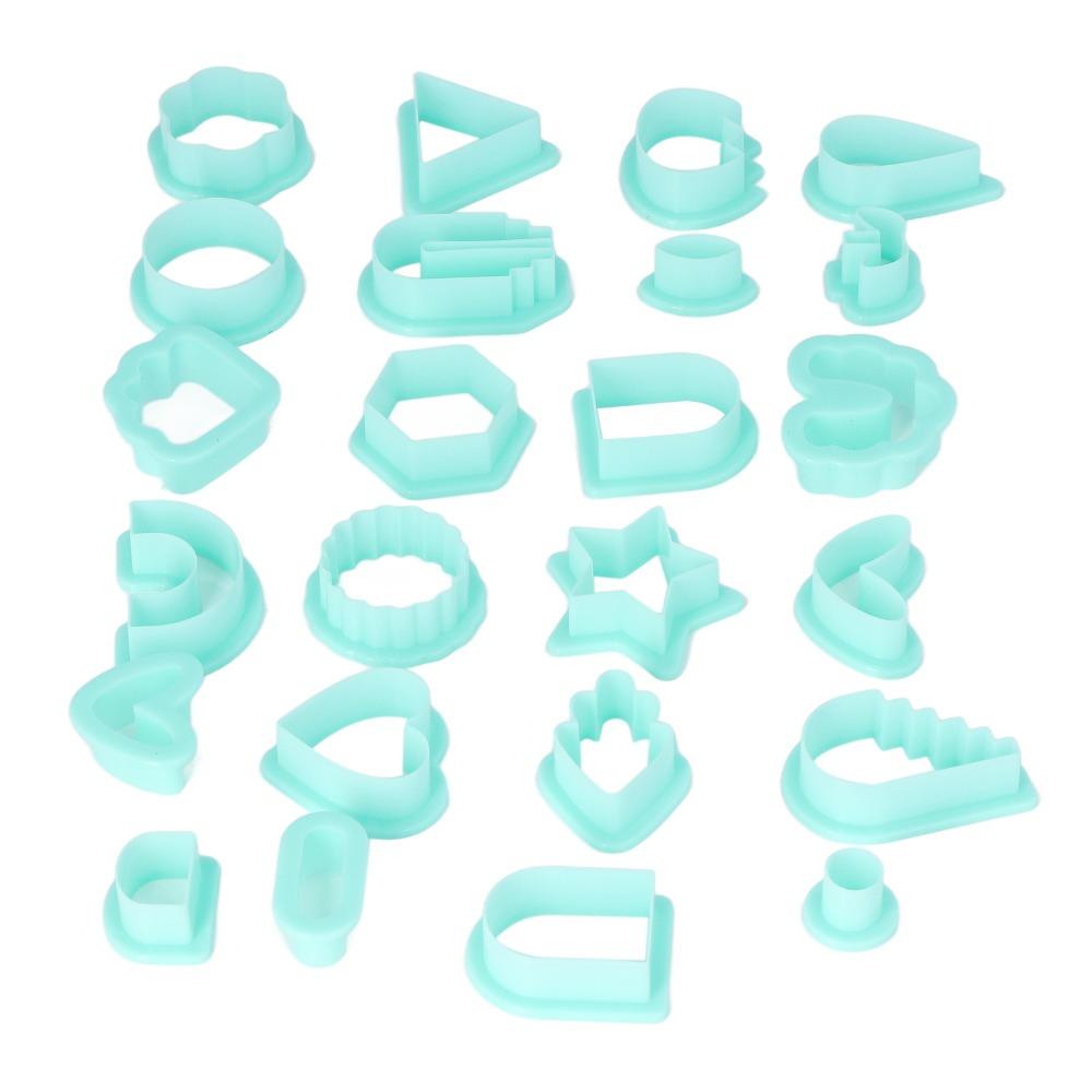 24pcs Green Clay Earring Cutters Various Shapes Boho Clay Cutters  Earrings Making