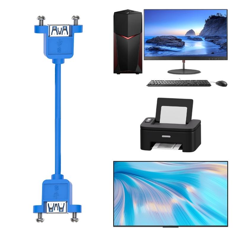 Высокоскоростной кабель для передачи данных USB 3.0 с крепежным ушком, различная длина от 30 см до 150 см для ПК, принтера, мыши, клавиатуры