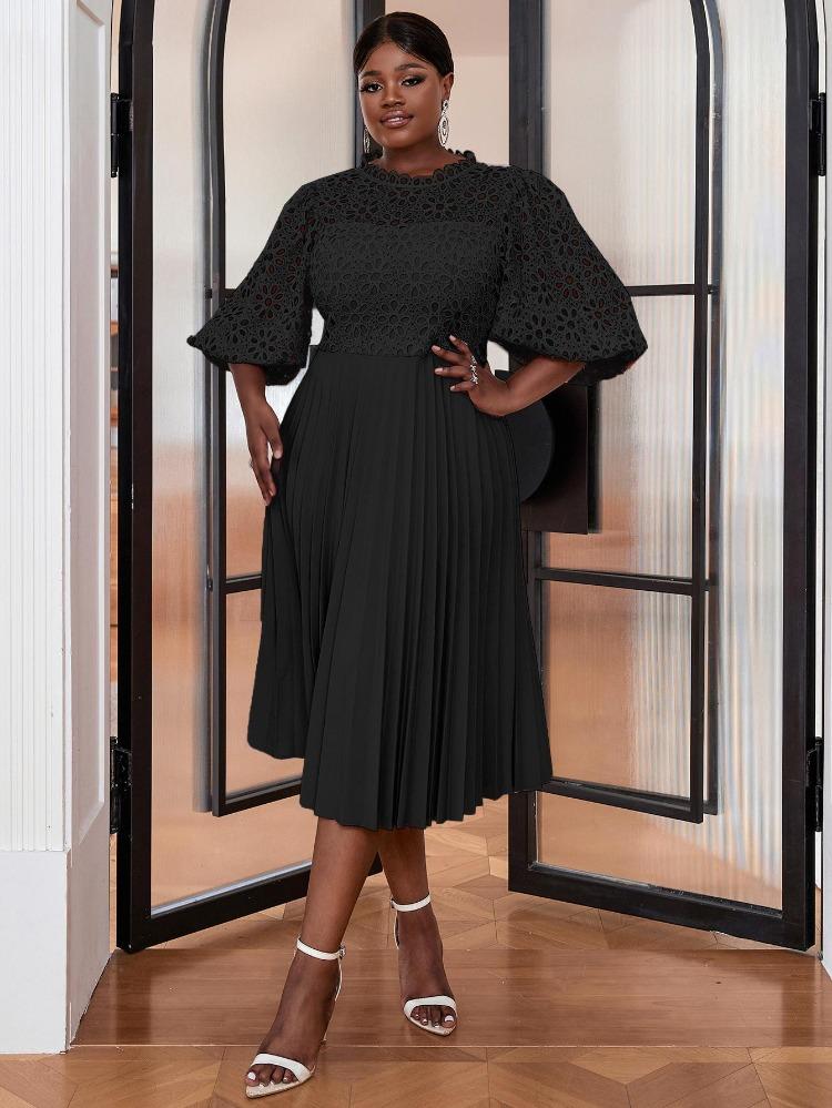 Элегантные женские формальные вечерние платья для вечеринки, розовое кружевное с вырезами, А-силуэта, плиссированные, приталенные, с рукавами-фонариками половинной длины, для торжественных мероприятий