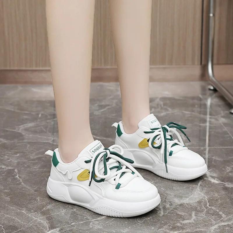 Spring Hot Sale Womens Vulcanized Shoes High Quality Comfortable Incrase Casual Sneakers Small White Shoe Fashion Platform Shoes