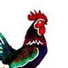 Скульптура петуха, реалистичное стоящее животное, украшение для сада, устойчивое к ржавчине патио, задний двор, резная железная курица, украшение для газона