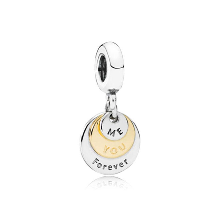 New925 Silver Family Heart-Shaped Bead Boy Girl Pendant Suitable For European Original Bracelet DIY Accessories ExquisiteJewelry