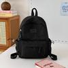 School Bag Junior High School Girls Large Capacity Solid Color Light Primary School Backpack High Value Girl Versatile Backpack