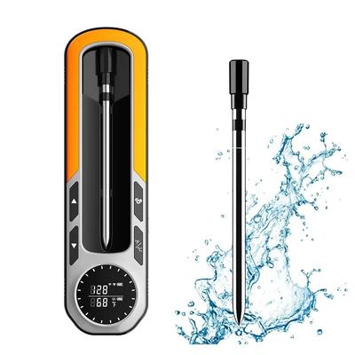 Беспроводной Bluetooth термометр для мяса цифровой термометр зонд с ЖК-экраном для мониторинга в реальном времени для печи барбекю и коптильни