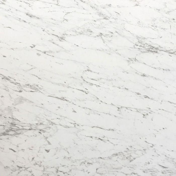 Table 70 X 70 Cm - Milan Model, Calacatta Marble, Brass Edges