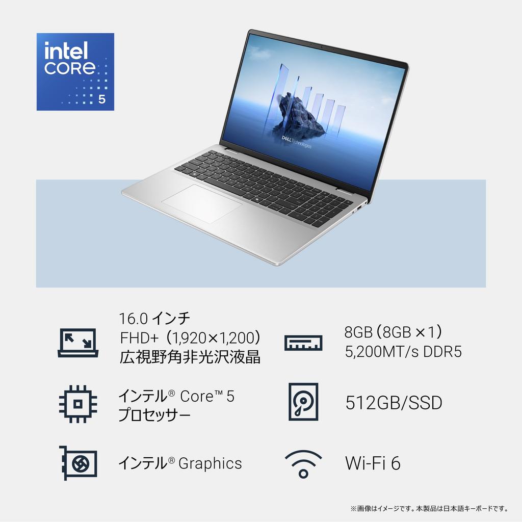 Dell 16 DC16250 5 120U 8GB 512GB Office Windows 11 Platinum Repair Service Hard Drive Return Laptop, 16-inch, Intel® Core™ Processor, Processor,