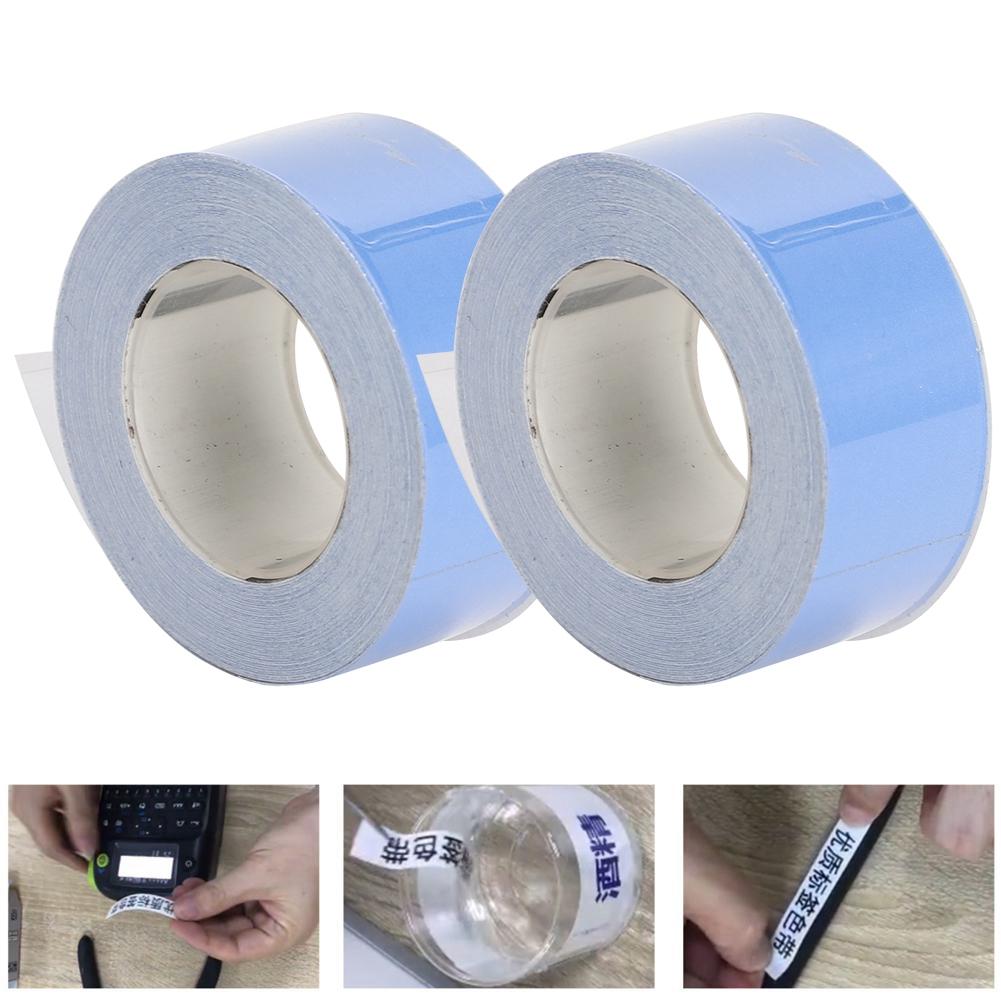 2 упаковки печатной этикеточной ленты для этикетировочной машины KINGJIM TEPRA LR5C Термобумага Офисные принадлежности (EQT15B)