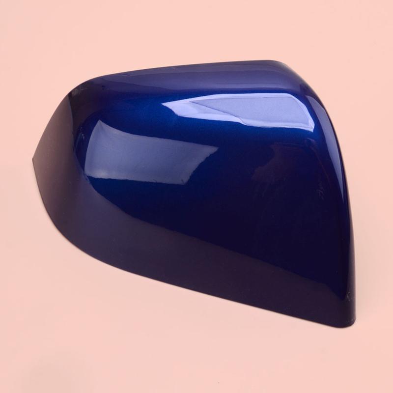 Car Right Side Rearview Mirror Cover Trim 149559400A Fit for Tesla Model Y - Blue Plastic